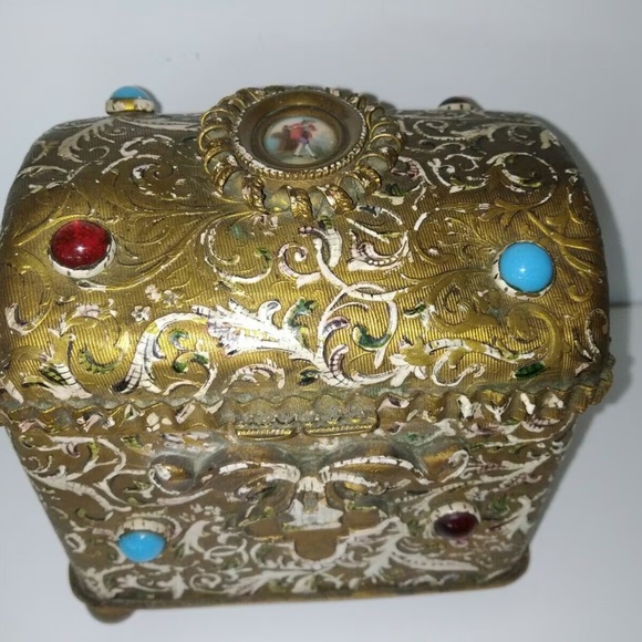 Austro Hungarian Jewel Enamel Casket Box - Picture 3 of 13